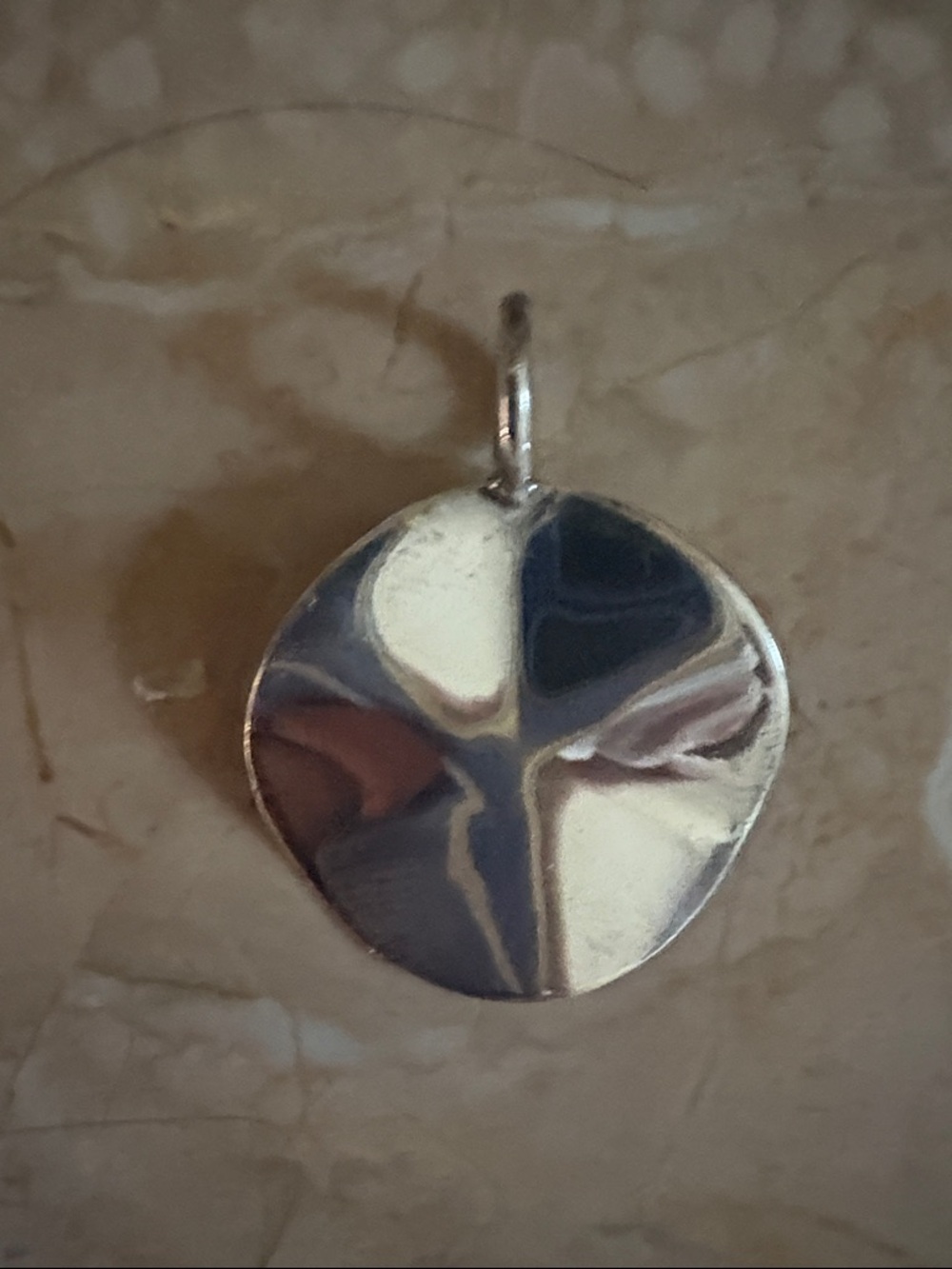 Ippolita Silver Round Whale Tail Pendant Necklace Charm